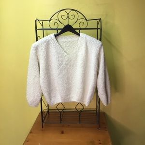 Knit sweater 2X Ivory